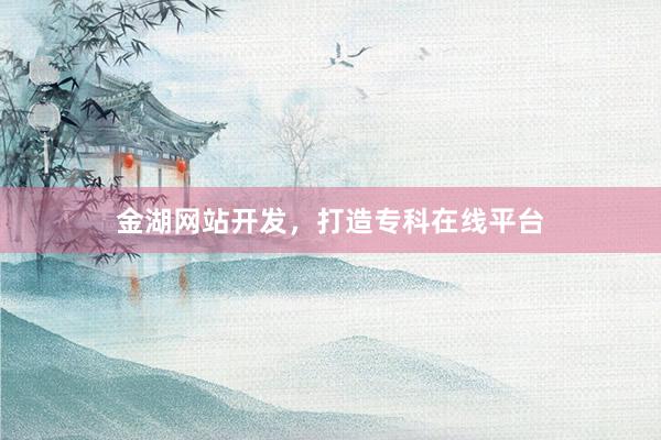 金湖网站开发，打造专科在线平台